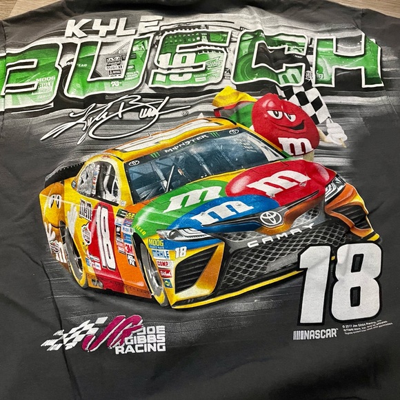 Kyle Busch M&M’s car racing t shirt size XL - Picture 5 of 5